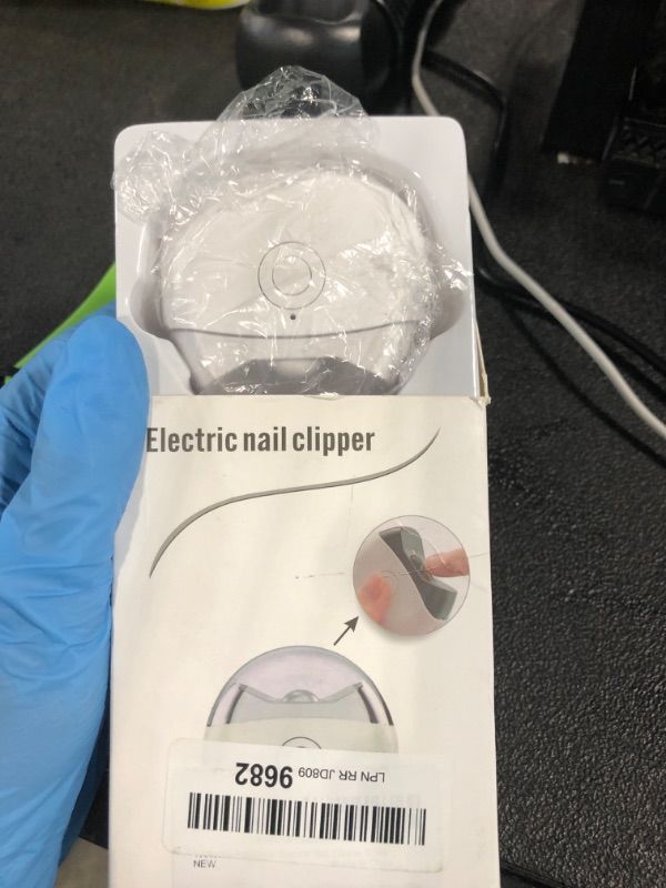 Photo 1 of **UNTESTED**
Automatic Electric Nail Clipper with LED Light & 2 Speeds with Nail Scraps Storage, USB Rechargeable Safety Fingernail Trimmer for Baby, Children, Kids, Adult, Seniors and Caregivers, White