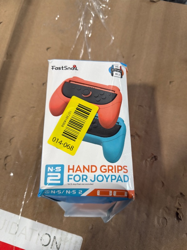 Photo 1 of [Switch 1/2 Compatible] FASTSNAIL Grips for Nintendo Switch 2 (2025)/1&OLED for Joy-Con 2, Wear-Resistant & Anti-Slip Controller Grips Handle Kit, Switch 2 Joypad Holder Accessories (Orange,Blue)