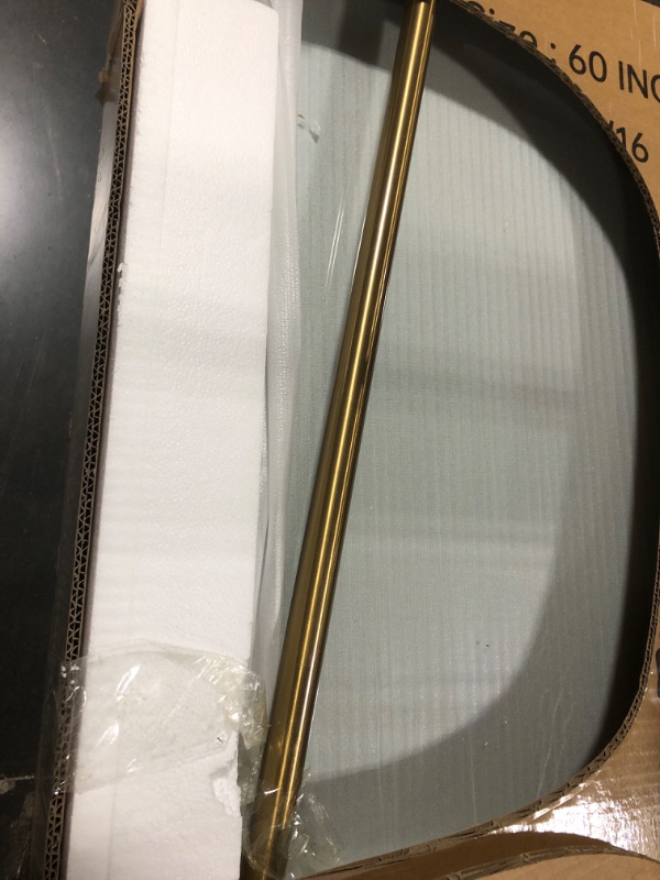 Photo 1 of ***PARTIAL SET - MISSING HARDWARE***
Findepot Frameless Sliding Shower Door 56-60 in W x 75 in H,Frameless Shower Door with 5/16" (8mm) Clear Tempered Glass,Silent Soft-Close Design,Brushed Gold