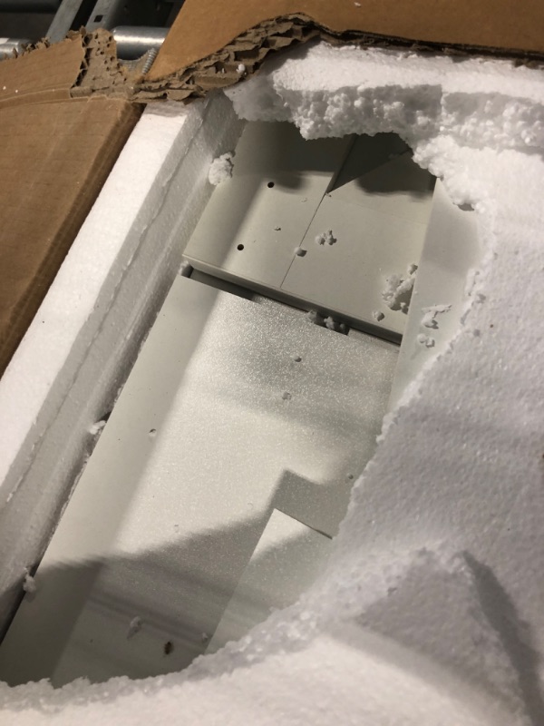 Photo 1 of *** missing important parts unfunctional *** *** SOLD FOR PARTS FINAL SALE**** GarveeLife 70 in Farmhouse TV Stand with Power Outlets for Televisions Up to 80 in TVs, Sliding Barn Door & Large Storage Cabinets with Adjustable Shelf, 32 in Tall TV Media Co