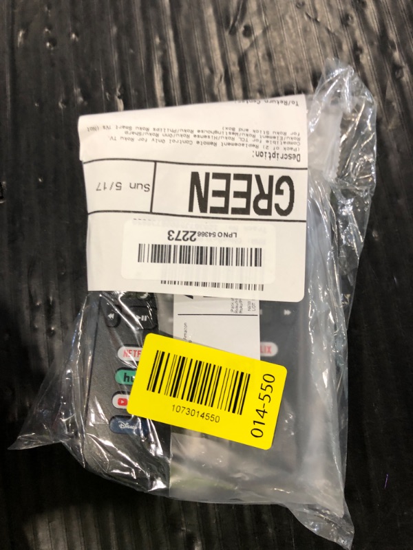 Photo 1 of (Pack of 2) Replacement Remote Control Only for Roku TV, Compatible for TCL Roku/Hisense Roku/Onn Roku/Sharp Roku/Element Roku/Westinghouse Roku/Philips Roku Smart TVs (Not for Roku Stick and Box)