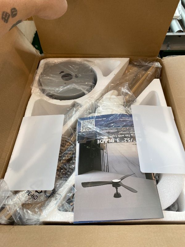 Photo 1 of [SIMILAR ITEM!!] BvenuBigLite Ceiling Fans with Lights and Remote: 42-Inch Ceiling Fan 3 Blades Low Profile Outdoor - Modern Ceiling Fans with Remote APP Control Quiet Reversible DC Motor for Patio Living Room