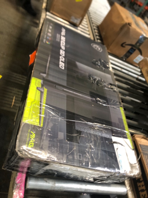 Photo 1 of ***FINAL SALE NO RETURN FOR PARTS***msi,MAG 321CUP QD-OLED,32-Inch,4K UHD,3840x2160,OLED Monitor,165Hz,0.03ms,DisplayHDR True Black 400,G-SYNC™ Compatible,HDMI™ 2.1,DP 1.4a,USB C (15W PD),Tilt/Height Adjustable,Black