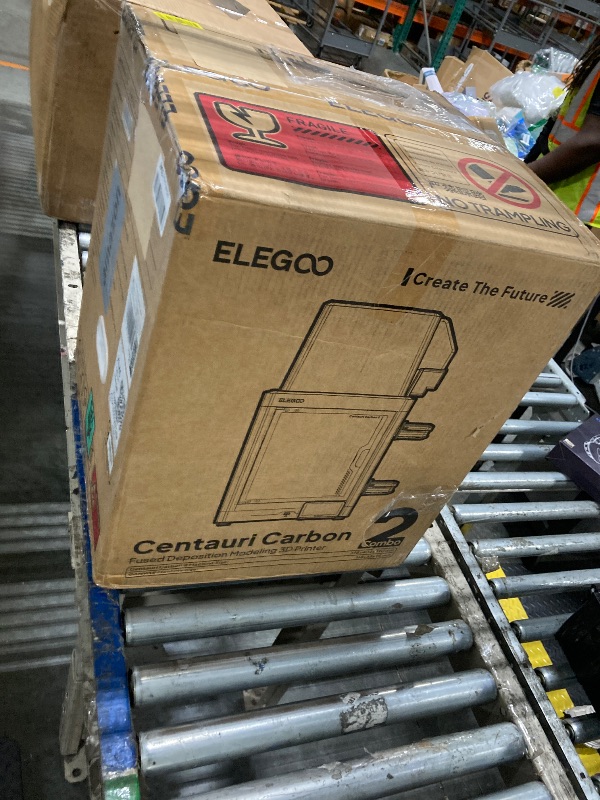 Photo 1 of **** AS IS ALL SALES FINAL NON RETURNS ****  ELEGOO Centauri Carbon 2 Combo Multi Color 3D Printer, CoreXY 500mm/s High Speed Multicolor Printing with Canvas, 1-Click Full Auto Leveling and 350°C High-Temp Nozzle, 256x256x256mm Build Volume