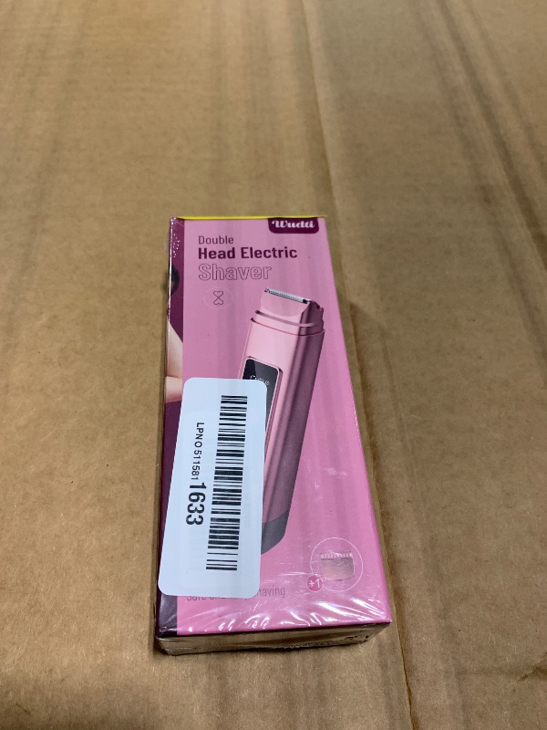 Photo 1 of *** NEW FACTORY SEALED *** Dynooper Electric Bikini Trimmer for Women: IPX7 Waterproof Dual Head Cordless Electric Shaver for Women with LED Display & 0.5mm Ceramic Blades for Pubic Hair, Face, Legs - Tea Rose1