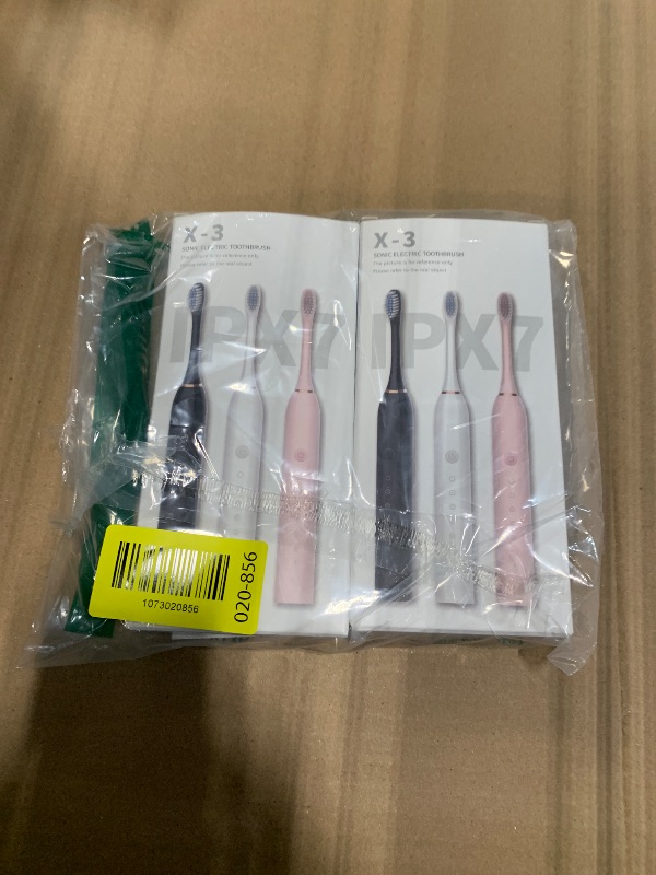 Photo 1 of *** 2 PACK *** MSETGRD 3 Pack Electric Toothbrush with 6 Modes, Rechargeable Toothbrushes with 12 Brush Head, Fast Charge 2 Min and 30s Timer Toothbrush