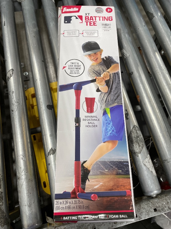 Photo 1 of "Franklin mlb xt batting tee set red"