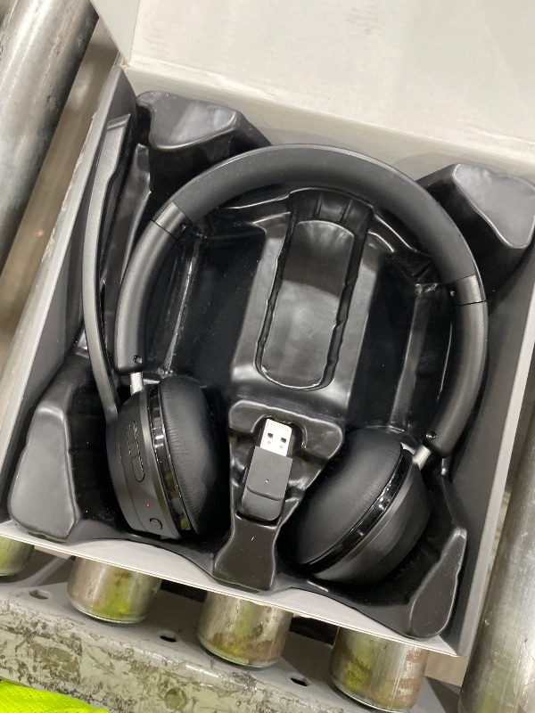 Photo 1 of (Upgraded Version) Wireless Headset, Bluetooth Headset with Noise Cancelling Microphone, Best Headphones with Mic Mute & USB Dongle for PC/Computer/Laptop/Cell Phones/Remote Work/Call Center