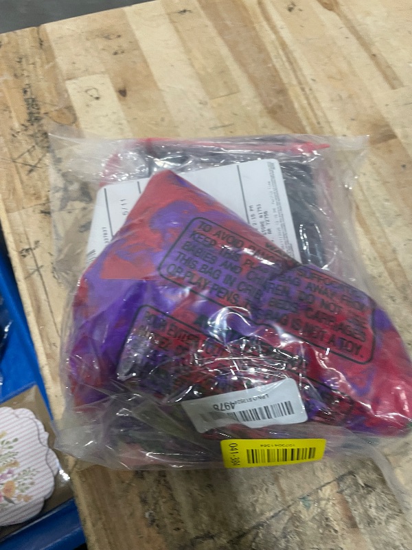Photo 1 of  Red Purple Chandelle Turkey Feather Boa 2 Yards 40g / Large Household Rubber Gloves with Cotton Liner / Matte Black Square Towel Ring