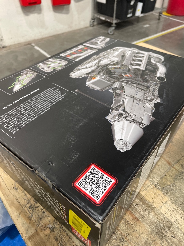 Photo 1 of **FACTORY SEALED** Mould King V8 Twin Turbo Engine Model Kit that Works - 2899+ PCS Build Your Own Visible Model Engine Kit for Adults with Motor and Battery, Building Blocks for Adults, DIY STEM Construction Toys