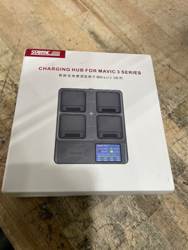 Photo 1 of **FACTORY SEALED** STARTRC Mavic 3 Series LCD Battery Charging Hub,Battery Charger 4 Batteries for DJI Mavic 3 Classic,Mavic 3 Cine,Mavic 3 Pro Drone Accessories