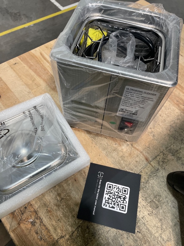 Photo 1 of **ITEMS FACTORY SEALED** CREWORKS Professional Jewelry Cleaning Machine, 2L Jewelry Cleaning Ultrasonic Machine with Heater & Timer, Digital Sonic Cleaning Machine for Cleaning Denture Dental Irrigator Parts Retainer Glasses
