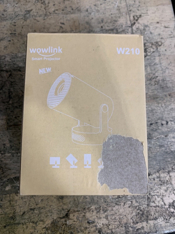 Photo 1 of [Built-in Apps & 2026 Upgraded] Mini Projector with WiFi 6 and Bluetooth 5.4 Support 4K 1080P Auto Keystone 180° Rotatable Projector Portable Compatibile with HDMI/TV Stick/Memory Stick/Laptop, White