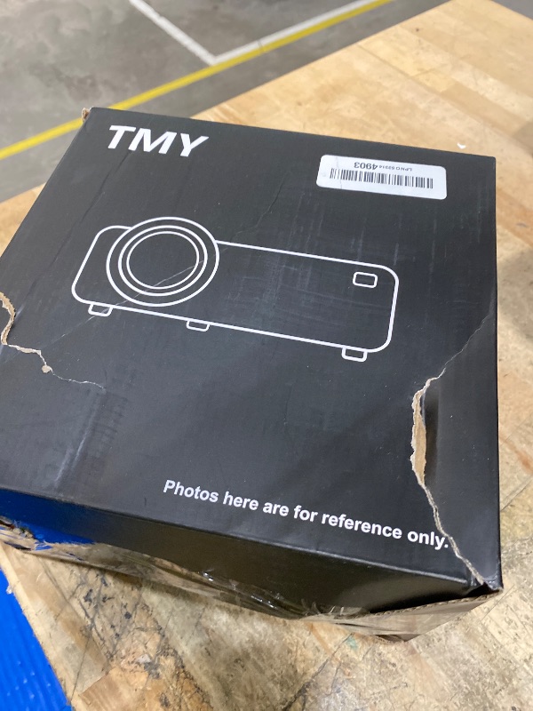 Photo 1 of **ITEMS FACTORY SEALED** TMY 1080P Full HD Portable Mini Projector, Bluetooth Movie Projector, Compatible with TV Stick/Smartphone/PC/Game Console/HDMI/USB, Indoor & Outdoor Use, with Projector Screen