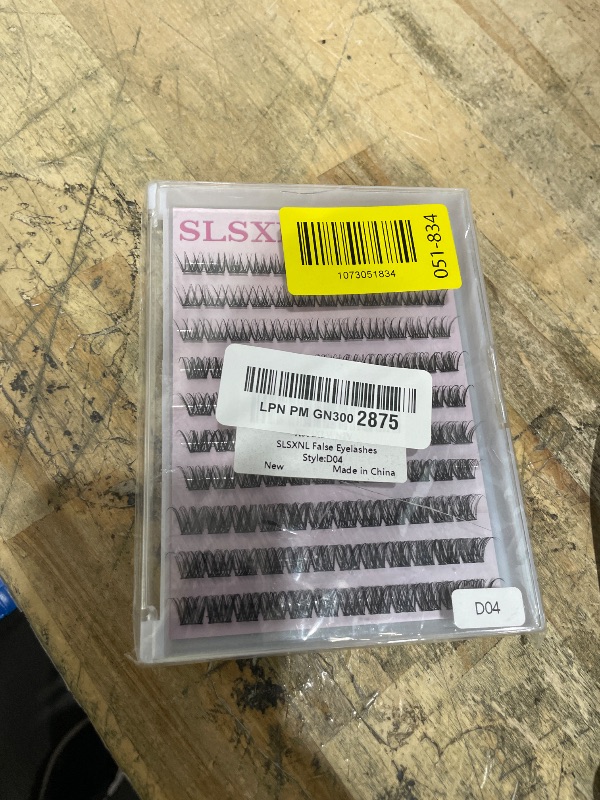 Photo 1 of **FACTORY SEALED** SLSXNL Self Adhesive Eyelashes Natural Self Adhesive Lash Clusters 10-14MM Preglued Eyelashes Clusters Wispy No Glue Lashes 120pcs