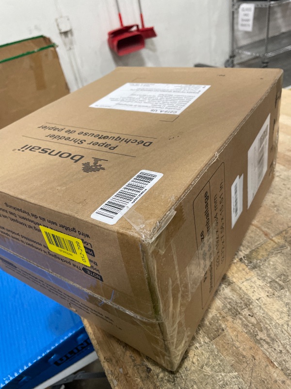 Photo 1 of **FACTORY SEALED** Bonsaii 12-Sheet Cross Cut Paper Shredder, 5.5 Gal Home Office Heavy Duty Shredder for Paper, Credit Card, Mail, Staples, with Transparent Window, High Security Level P-4 (C275-A)