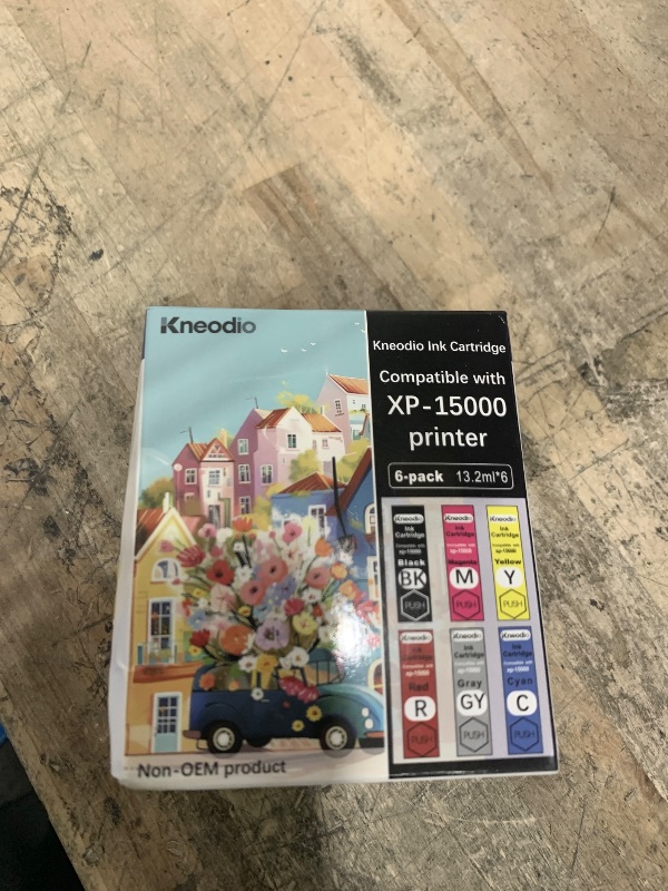 Photo 1 of **FACTORY SEALED** KNEODIO xp15000 Ink Cartridges Compatible (6-Pack) High Yield Replacement for 312XL 314XL Ink Cartridges for Photo XP-15000 Printer(1 Black,1 Cyan,1 Magenta,1 Yellow,1 Red,1 Gray)