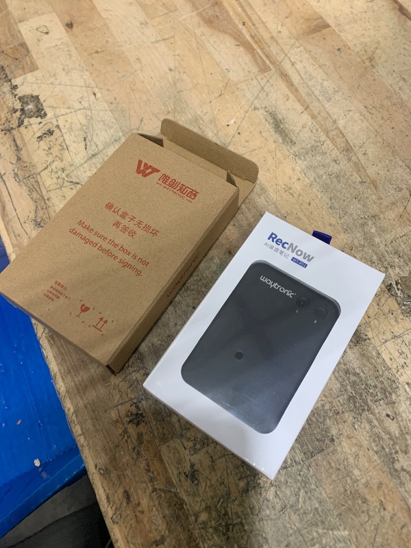 Photo 1 of **FACTORY SEALED** Waytronic AI Voice Recorder, APP Control, Transcribe&Summarize&Translate with AI, Support 108 Languages, Pocket AI Note Taker for Lectures, Meetings, Calls, Only Work with iPhone
