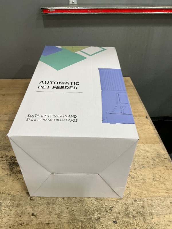 Photo 1 of **MISSING CHARGER**PETULTRA Automatic Cat Feeder WiFi- 5Ghz Cat Food Dispenser with APP Remote Control- Auto Pet Feeder for Small Dog Indoor- Easy to Set Up and Clean- Dual Power with Desiccant Bag Keep Fresh
