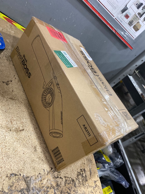 Photo 1 of ***MISSING PARTS***
NEW Shark BlastBoss — All-in-One Air Blasting System with BlastBroom, Precision Nozzle, Extension Wand, Indoor/Outdoor Cleaning, 0-190 MPH, Cordless Handheld Blower, Rechargeable, Charcoal, AB2111