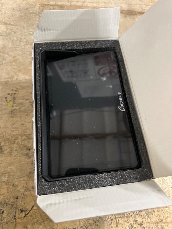 Photo 1 of **BACK HAS DAMAGE, FOR PARTS ONLY**Carpuride W702RS PRO Motorcycle GPS Wireless Carplay/Android Auto/Radar BSD, 7" Waterproof Motorbike Touch Screen, with BM05 Mount, Bluetooth Trans, Intercom,Wired Controller, Navigation