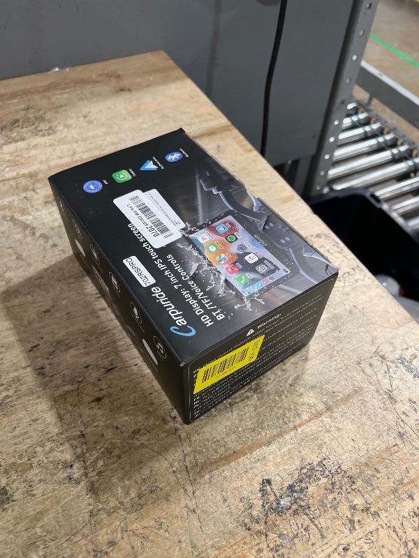 Photo 1 of **BACK HAS DAMAGE, FOR PARTS ONLY**Carpuride W702RS PRO Motorcycle GPS Wireless Carplay/Android Auto/Radar BSD, 7" Waterproof Motorbike Touch Screen, with BM05 Mount, Bluetooth Trans, Intercom,Wired Controller, Navigation