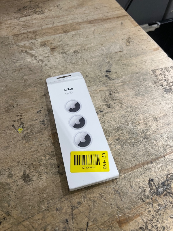 Photo 1 of *** 3 out of 4 ***Apple AirTag (2nd Generation) - 4 Pack: Tracker for Keychain, Wallet, and More; Locator with Sound; Simple One-Tap Setup with iPhone or iPad; Key Finder with up to 1.5X Precision Finding Range*