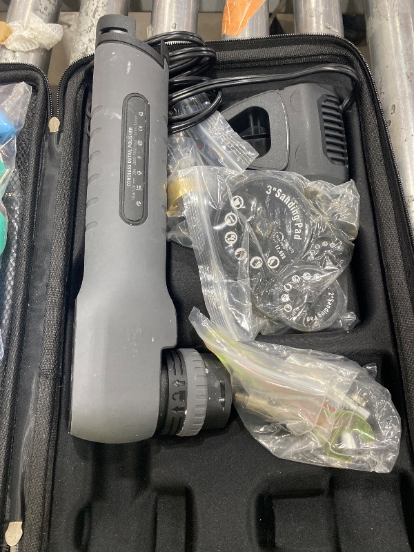 Photo 1 of **MISSING BATTERY**Cordless Mini Polisher, SPTA 12V Cordless Polisher for Detailed Polishing, Cordless Car Buffer Polisher, RO&DA Buffer Polisher with Mini Polishing Pads and Wool Pads for Polishing, Sanding, Cleaning
