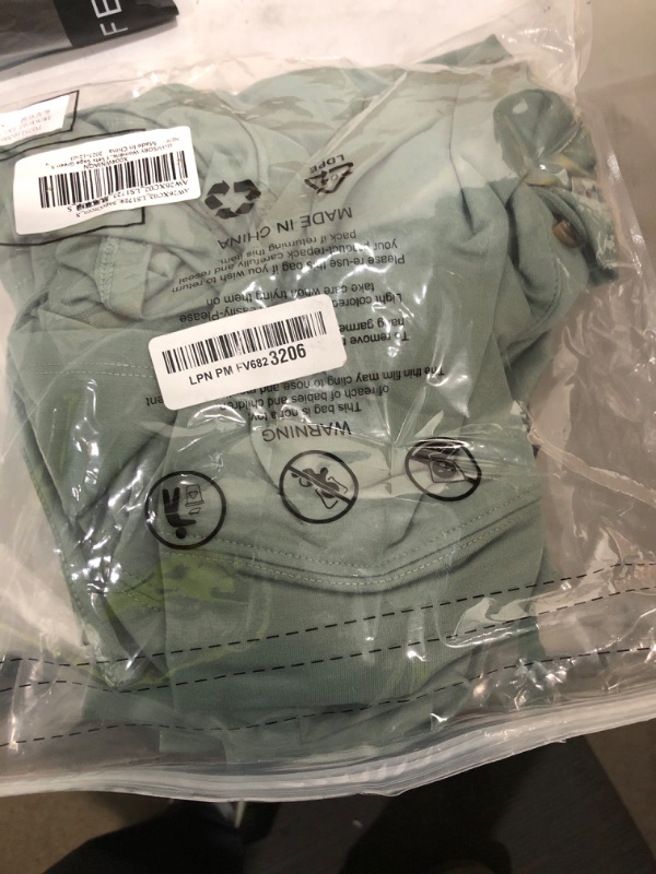 Photo 1 of (broken buttons, small) LILLUSORY Womens 2 Piece Summer Short Sets 2026 Vacation Spring Beach Matching Airport Travel Outfits Lounge Wear Sweat Suits Sage Green S