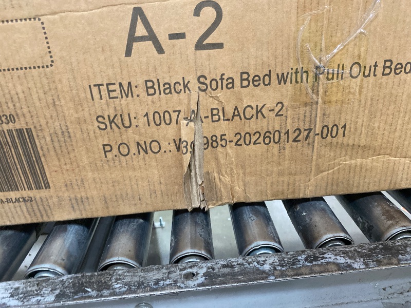Photo 1 of **PARTS ONLY** Black sofa pull out
