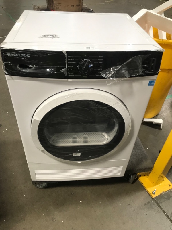 Photo 1 of *no cord*West Bend Clothes Dryer Compact Portable Front Loading for Laundry, Auto and Timed Dry Settings and Anti-Wrinkle, Perfect for Apartments, RV and More, 4-Cu.Ft, White