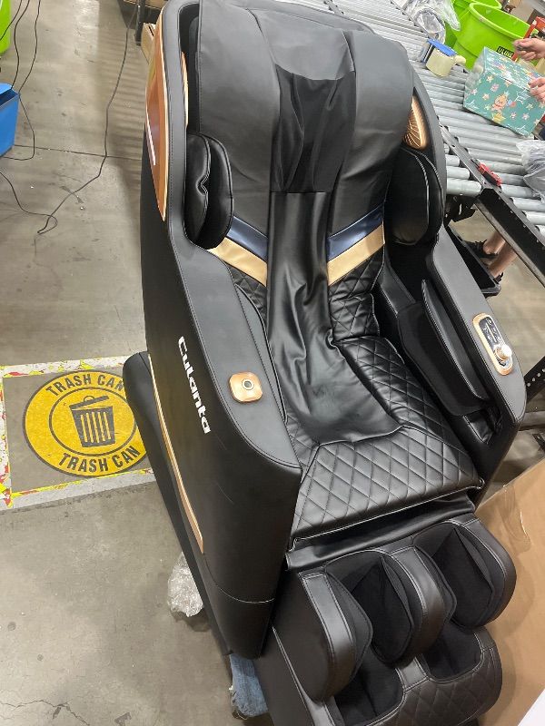 Photo 1 of **MISSING POWER CORD AND HEADREST**

 Culanta Massage Chair Full Body, Zero Gravity SL-Track Shiatsu Massage Recliner Chair with Body Scan, Airbags, Foot Rollers, Deep Yoga Stretch, Heating (U1-Black)