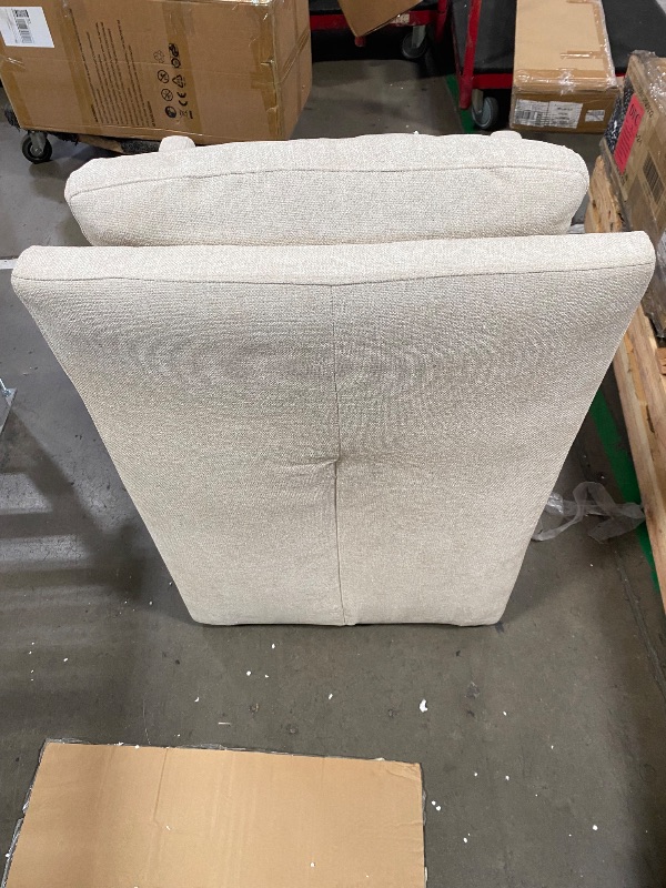 View 5 of *******************THIS IS ONLY 1 CHAIR******************
KISLOT Upholstered Dining Chairs with Casters No Assembly Modern Accent Armchair with Rollers for Diningroom Bedroom Livingroom Reading Room,Cream Beige,2 Boxs