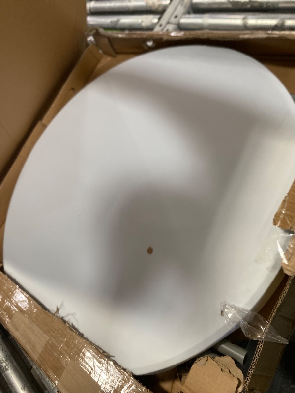 Photo 1 of **MISSING BOTTOM PORTION OF THE TABLE LEGS***
Lakhow 2.63' (32in) Bar Height Folding Table,Parties and Commercial Events, Coffee Card, Dining Table,Wedding Event,Indoor/Outdoor Folding Table, Metal Frame,Locking Legs,Folding Pub Table,White
