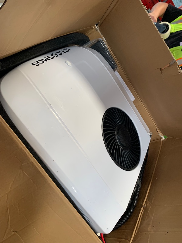 Photo 1 of (used, untested) ICECOSMOS Ultra-Slim Mini Body Low-Profile Rooftop 12V DC Inverter RV Air Conditioner – Air 360° Flow, AWG#6 230 Inches Power Cord Cooling & Heating for Camper Vans Motorhome Light Truck
