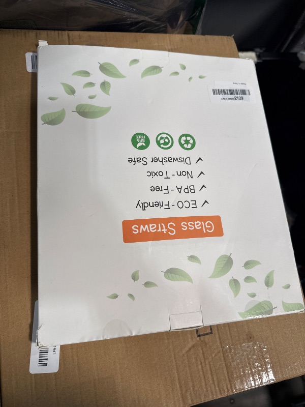 Photo 1 of [22 Pcs] Reusable Glass Straws Shatter Resistant - Size 12"x8mm,9"x8mm,6"x8mm Including 9 Straight and 9 Bent Clear Glass Straws with 4 Cleaning Brush for 20 30 40 oz Tumblers,Cocktail,Coffee,Juice