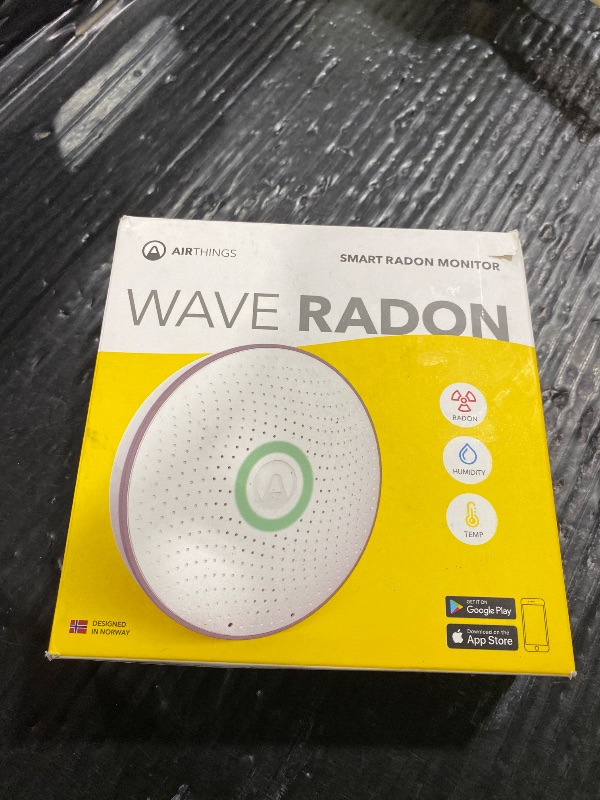 Photo 1 of Airthings 2950 Wave Radon - Smart Radon Detector with Humidity & Temperature Sensor – Easy-to-Use – Accurate – No Lab Fees – Battery Operated - Free App