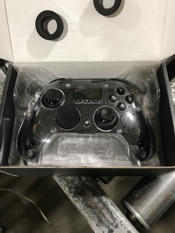 Photo 1 of AOC PC Controller — Interactive Screen Wireless Controller Compatible with PC/Switch/Switch 2/iOS/Android, Hall Effect Joystick & Triggers, RGB Lighting, Adjustable Vibration/Turbo, 1000mAh Battery(Black)