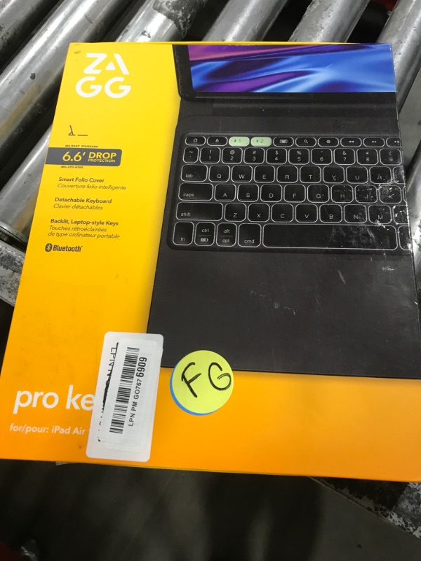 Photo 1 of ZAGG Pro Keys 2 iPad Air 13" (M4)/ (M3)/ (M2) Keyboard Case - Wireless Keyboard & Detachable Folio Case | Laptop-Style Backlit Keys, Multi-Pairing Bluetooth, 6.6 ft Drop Protection