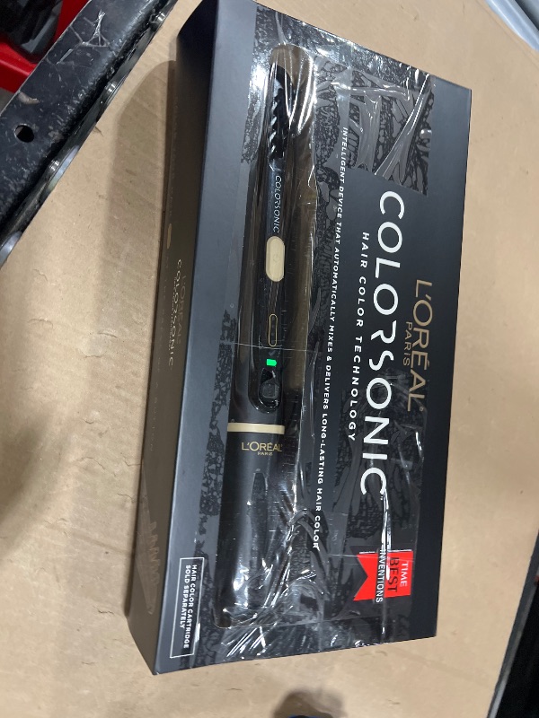 Photo 1 of L'Oreal Paris Colorsonic Permanent Hair Dye Coloring Device for Root Touch Up, All Over Color, and Gray Coverage, Mistake-Free Application (Hair Color Cartridge Sold Separately)
