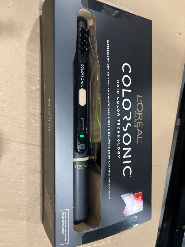 Photo 1 of L'Oreal Paris Colorsonic Permanent Hair Dye Coloring Device for Root Touch Up, All Over Color, and Gray Coverage, Mistake-Free Application (Hair Color Cartridge Sold Separately)
