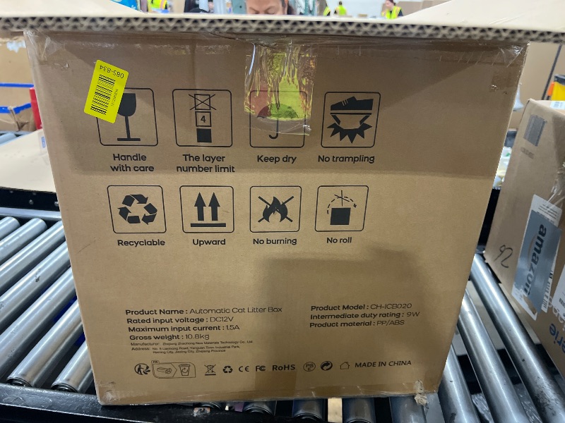 Photo 1 of Open-Top Automatic Litter Box, Odor Control, Ready to Use, Self Cleaning Litter Box, Large Capacity with APP Control and Safety Sensor, Ellenpent, with Trash Bags/Waterproof Mat/Litter Mat