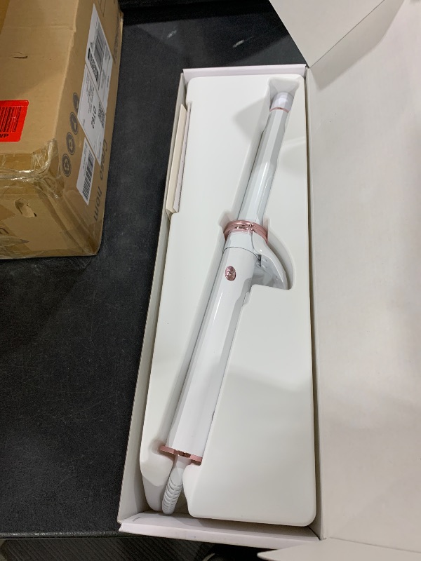 Photo 1 of T3 CurlWrap 1" Automatic Rotating Curling Iron with Longer Barrel, 2 Timer Settings, 9 Heat Settings, Auto-Rotating Ceramic Barrel and Ion Generator for Fast, Easy Curls and Waves on All Hair Types