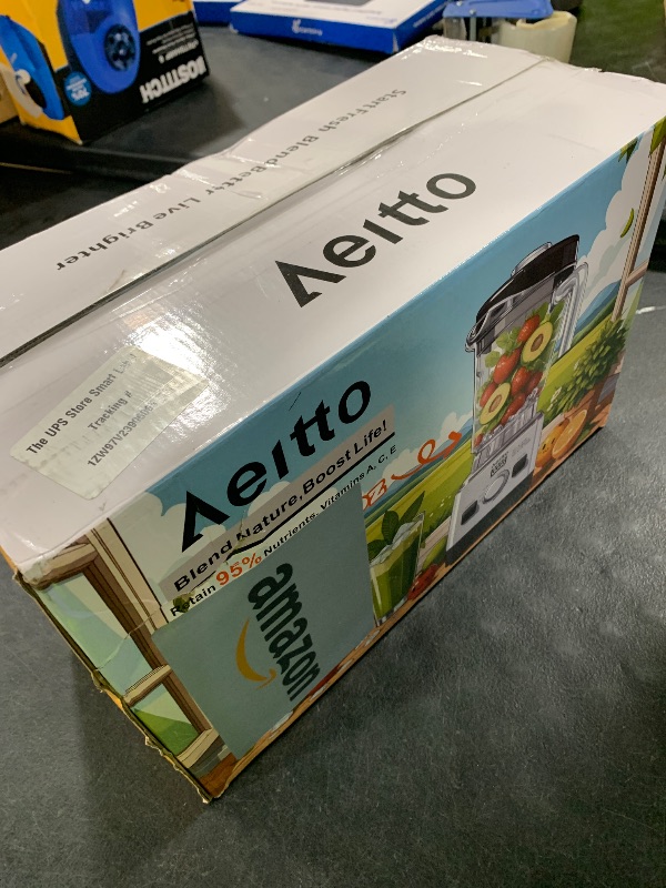 Photo 1 of Aeitto Blenders for Kitchen with 68Oz. Large Capacity, 1800W Max Power Smoothie Blender, 3 Preset Programs & 7 Speeds, Professional Countertop Blender for Smoothies, Ice Crush, Generation2 Silver