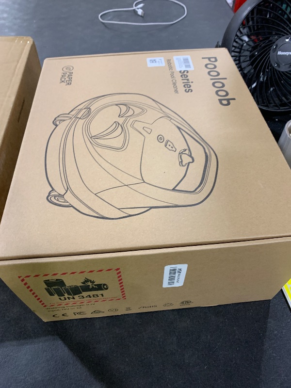 Photo 1 of Pooloob PF1 Cordless Pool Vacuum Cleaner Robot for Daily Pool Maintenance, Floor Only Cleaning for Above/In Ground Pools, Triple Filtration, Floating Buoy & Tether, Not for Initial or Deep Cleaning
