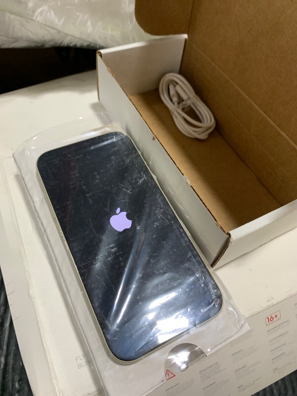 Photo 1 of Apple iPhone 15, 128GB, Yellow - Unlocked (Renewed)