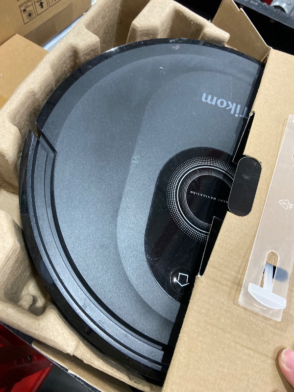 Photo 1 of Tikom Robot Vacuum and Mop Combo, 5000Pa Robotic Vacuum Cleaner, 150 Min Max, App & Remote Control, Ideal for Hard Floor, Carpet, Pet Hair, Self-Charge(G8000 Max)