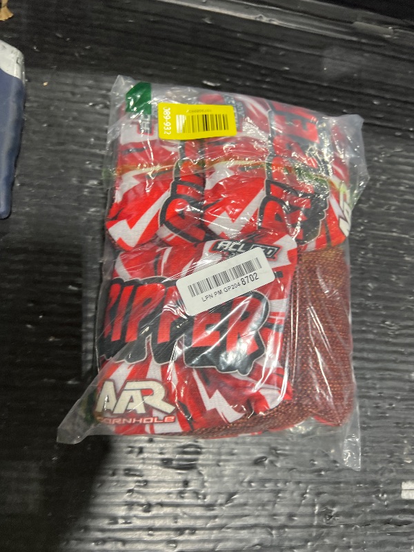 Photo 1 of AAR CORNHOLE - Ripper Cornhole Bags - ACL Pro Stamped 2026 - Set of 4 Bags - Made in The USA - Shock Edition - Red