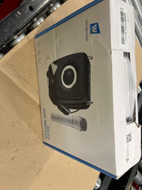 Photo 1 of W WINBRIDGE S92 Pro Portable PA System -25W Bluetooth Speaker with Dual Wireless Microphones, Wireless Voice Amplifier with Headset Mic and Handheld Mic for Presentations, Teaching, Karaoke