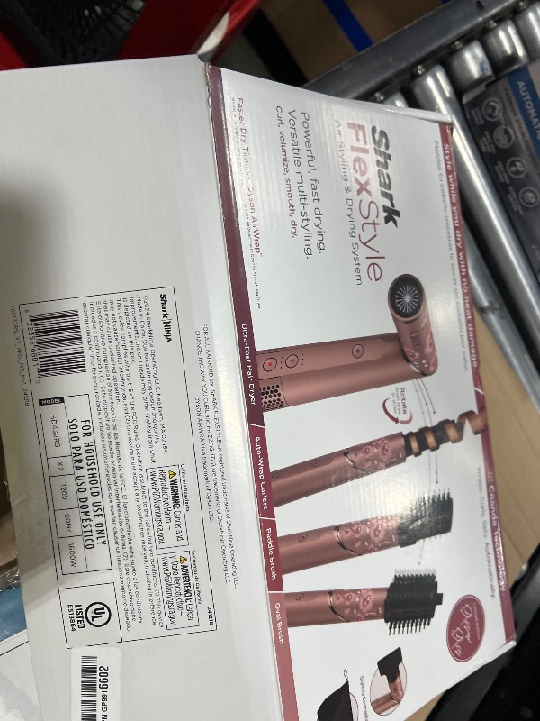 Photo 1 of Shark FlexStyle Air Styling & Drying System, Powerful Hair Dryer Brush & Multi-Styler with Auto-Wrap Curlers, Concentrator Attachment and Storage Bag, Blossom Bliss, HD432RS